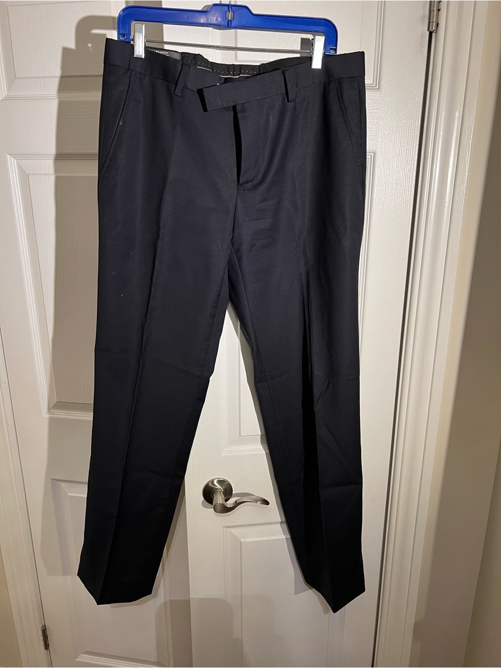 Mexx Men's Navy Dress Pants with Belt Loops
